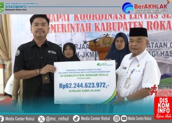 Pemkab Rohul salurkan Bantuan Iuran JKK-JKM Melalui DBH Sawit Tahun 2024 dengan total 62 miliar rupiah