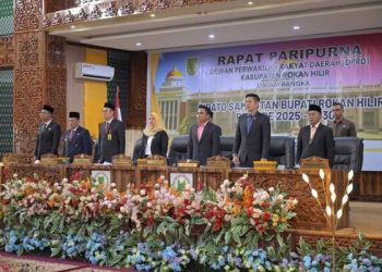 Bupati dan Wakil Bupati Rohil Sampaikan Pidato Perdana di Rapat Paripurna DPRD