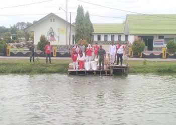 Wabup Kampar Tinjau Kolam Ikan Patin Yonif 132/BS: Dukungan untuk Ketahanan Pangan Kampar