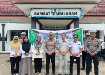 Jasa Raharja Bersama Tim Samsat Pasir Pangaraian Rokan Hulu Gelar Operasi Gabungan untuk Dorong Kepatuhan Pajak Kendaraan