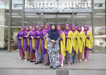 Dukung Pelestarian Budaya Melayu,  DWP BRK Syariah Ikuti Tari Zapin Masal