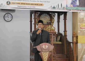 Semarak 1 Muharram 1448 H, Pemkab Rohil Bersama BKMT, IWAPI, dan Baznas Gelar Tabligh Akbar