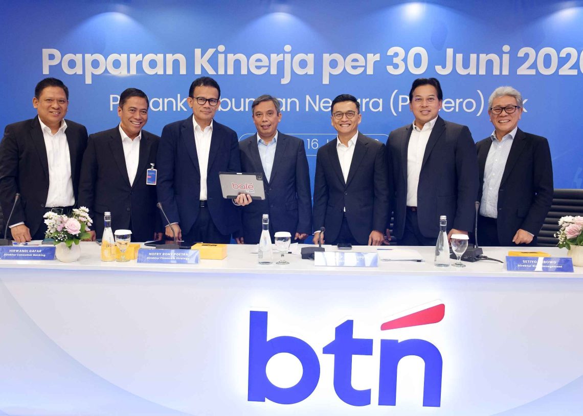 BTN CETAK KINERJA CEMERLANG, LABA BERSIH SEMESTER I/2026 MELESAT 40,8% DAN NPL TURUN JADI 2,99%
